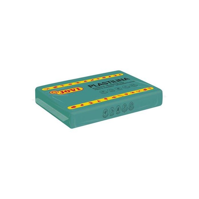 Jovi Plastilina Pastilla 350 gr Unicolor Verde Oscuro Caja 15 Unidades