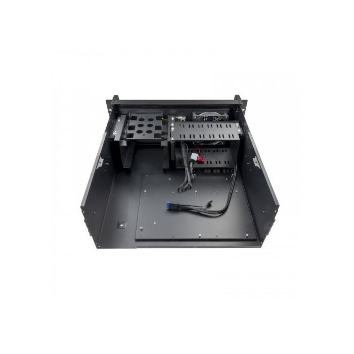 TooQ RACK-406N-USB3 Armario Rack 19" 4U de Pared ATX, 2x USB 3.0, Ventiladores, Acero, Negro con Cerradura 6