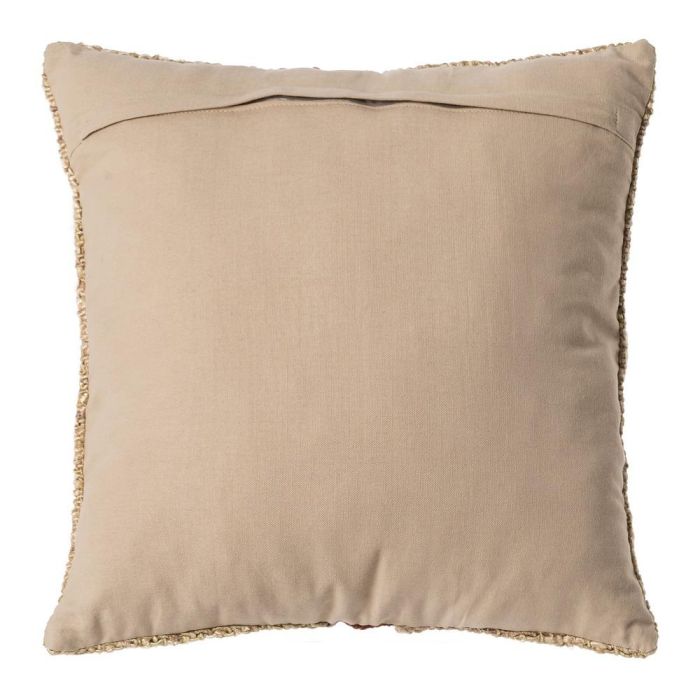 Cojín Beige-Teja Viscosa-Algodón 50 X 50 cm