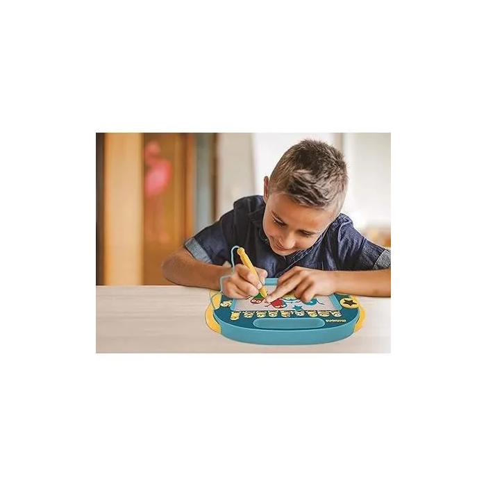 Lexibook LEX1693243073692 Pizarra Mágica Dinosaurios A5 con Accesorios Magnéticos y Lápiz para Niños a partir de 3 Años 3