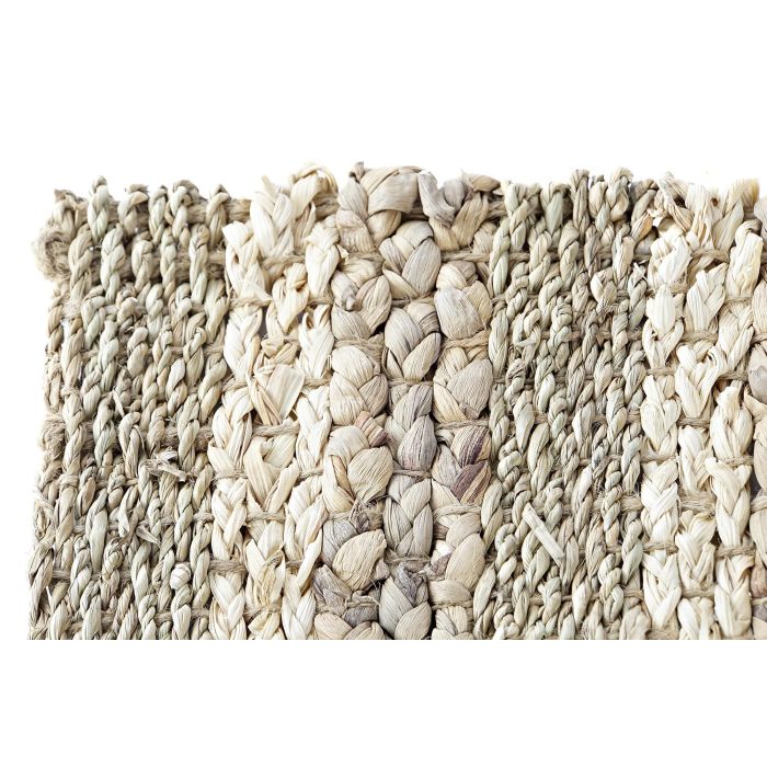 DKD Home Decor Alfombra Beige Marron Polyester Seagrass Fibra Maiz 1 x 75 x 45 cm (4 Unidades) 2