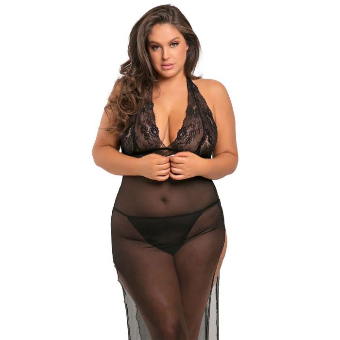 Vestido René Rofé Negro (3XL/4XL) Vestido René Rofé Negro (3XL/4XL)