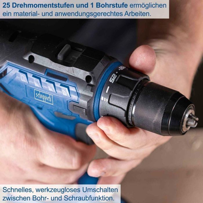 Atornillador eléctrico Scheppach C-DD45-X 2 Atornillador eléctrico Scheppach C-DD45-X 2