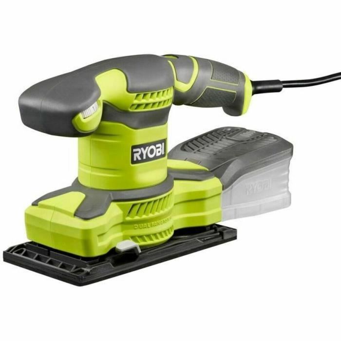 Ryobi Lijadora Vibratoria 1/3 Hoja 280 W con Variador Velocidad, Succión y Colector Polvo, Incluye Bolsa Transporte y 30 Abrasivos.