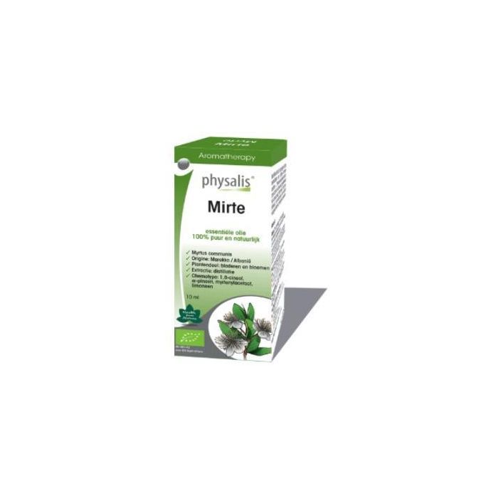 PHYSALIS Esencia de Mirto Bio 10ml, suaviza las vías respiratorias y alivia dolores musculares
