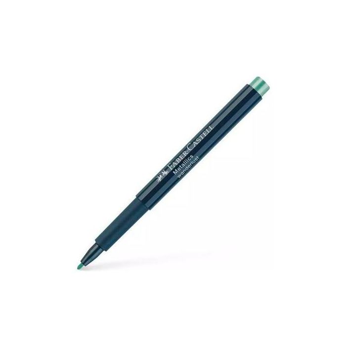 Faber Castell Rotulador Punta de Fibra Metallics Marker Wanderlust, para Múltiples Superficies, Tinta Metálica, 10 Unidades (10 Unidades)