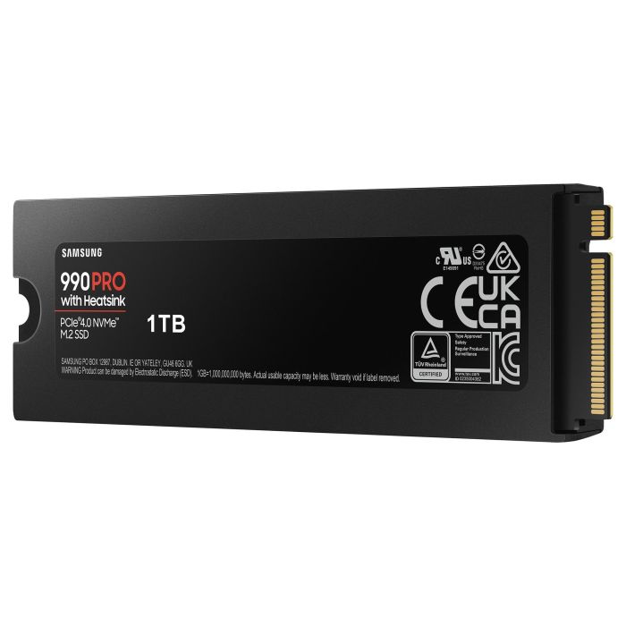 Samsung MZ-V9P1T0 SSD M.2 1TB PCIe 4.0 NVMe 7450MB/s Lectura 6900MB/s Escritura para PC 4