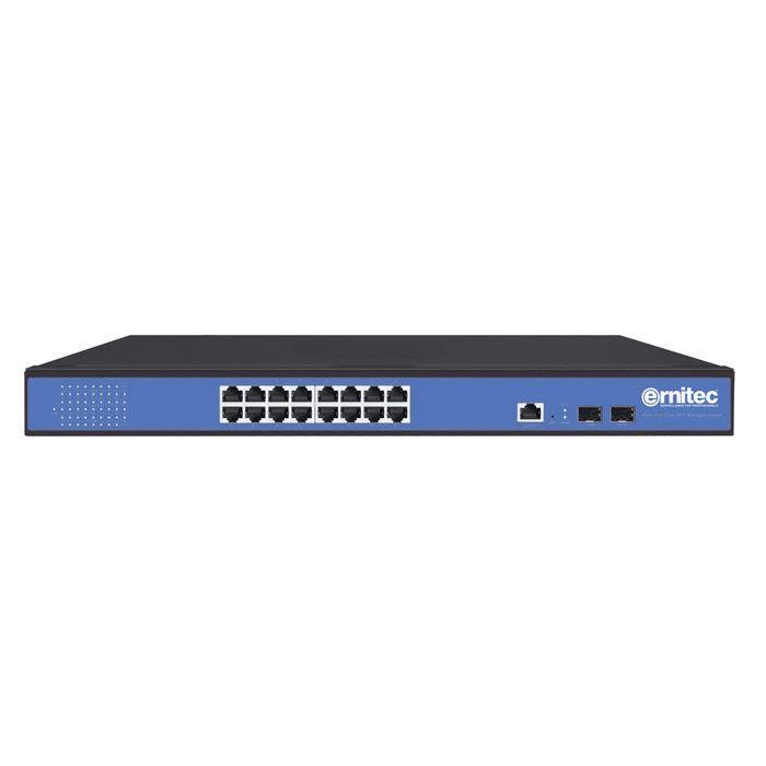 Ernitec Switch 16 puertos Gigabit + 2 SFP Gigabit gestionable Layer 2 Ernitec Switch 16 puertos Gigabit + 2 SFP Gigabit gestionable Layer 2