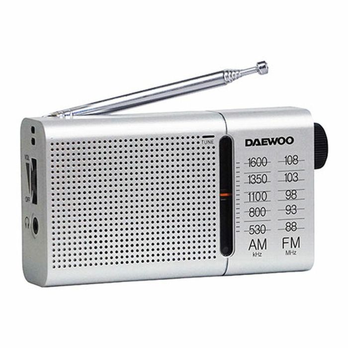 Radio Portátil Daewoo Negro AM/FM