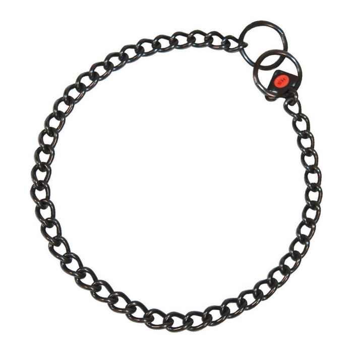 Hs Sprenger Collar Eslabon Corto 2,5 mm*60 cm Negro Acero Inoxidable