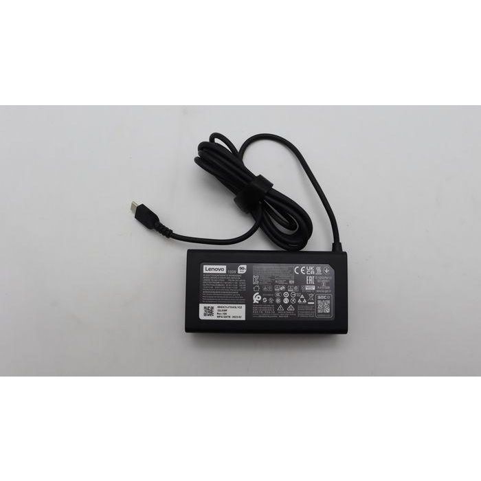 Lenovo 100W USB-C AC adapter for Lenovo laptops, supports 20V, 15V, 9V, 5V output, includes 0.5m power cord. Lenovo 100W USB-C AC adapter for Lenovo laptops, supports 20V, 15V, 9V, 5V output, includes 0.5m power cord.
