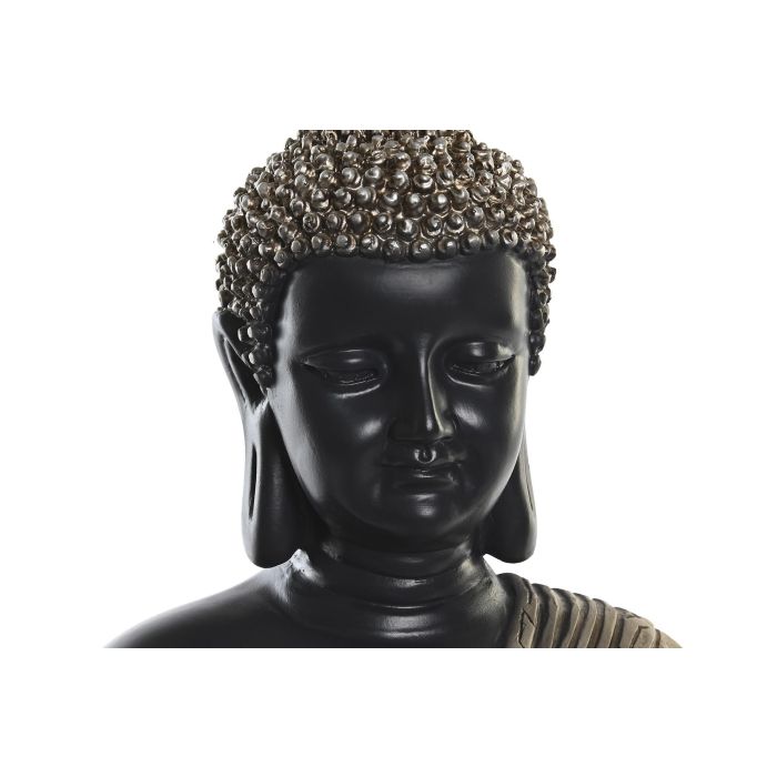 DKD Home Decor Figura Buda Dorado Negro Resina 22 x 49 x 31 cm 1