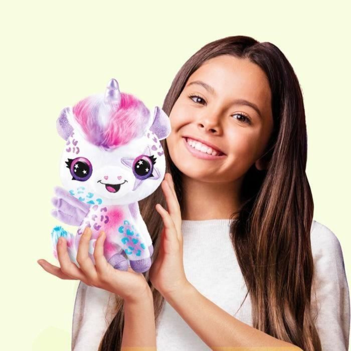 Peluche Unicornio con Aerógrafo que Brilla en la Oscuridad para Personalizar - Peluche Spray Art con Rotuladores y Plantillas - OFG 274 - Canal Toys 1