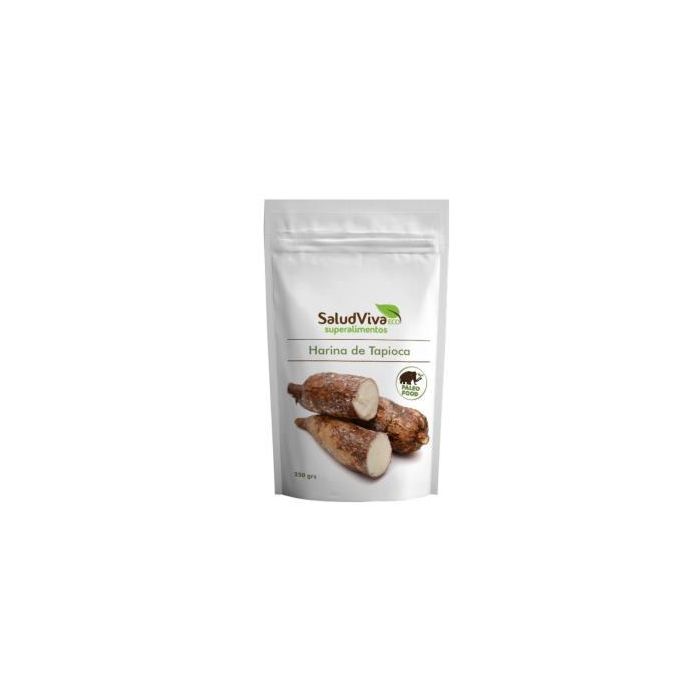 SALUD VIVA Harina de Tapioca Ecológica 250g - Sin Gluten, Sin Azúcar Añadido, Vegana, Apta para Dieta Paleo