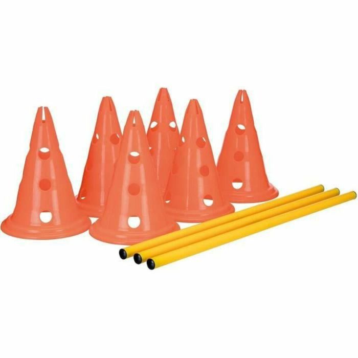 Trixie Kit de Agility para Perros - Lote de 3 Obstáculos con Conos Naranja y Amarillo Ø 23x30 cm y Barras 78 cm Trixie Kit de Agility para Perros - Lote de 3 Obstáculos con Conos Naranja y Amarillo Ø 23x30 cm y Barras 78 cm