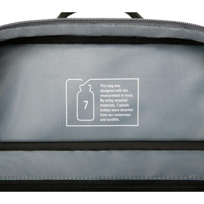 Targus Mochila Sagano Unisex para Portátiles de hasta 15.6" (39,6 cm), Diseño Monocromático Negro y Gris, Fabricada con PET Reciclado 6
