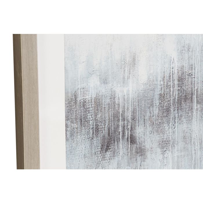 DKD Home Decor Cuadro Moderno Abstracto de Cristal y PS, Negro Gris, 40x30 cm, Pack 2 Unidades 2