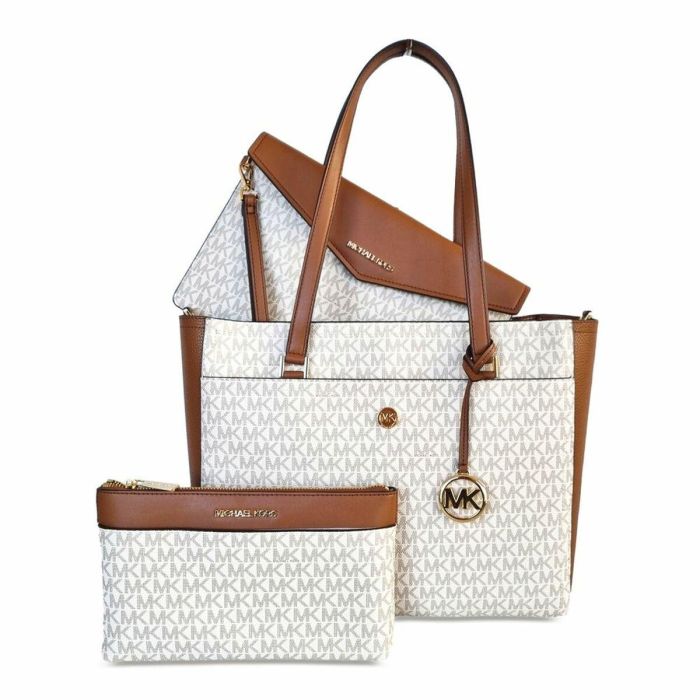 Bolso Mujer Michael Kors 35T1G5MT7B-VANILLA 42 x 27 x 16 cm 2 Bolso Mujer Michael Kors 35T1G5MT7B-VANILLA 42 x 27 x 16 cm 2