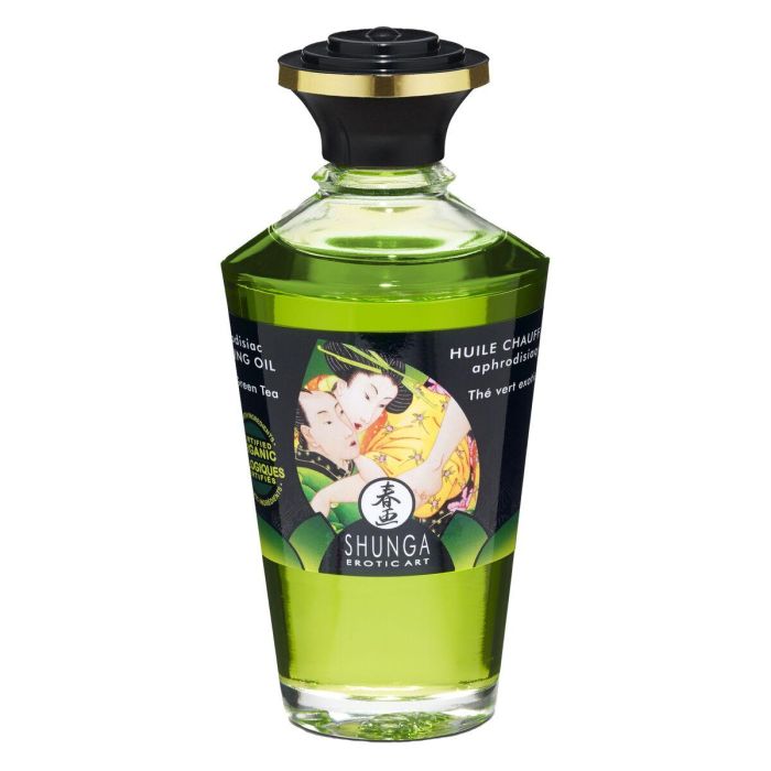 Aceite de Masaje Erótico Shunga CC812100 Té Verde (100 ml) 1 Aceite de Masaje Erótico Shunga CC812100 Té Verde (100 ml) 1