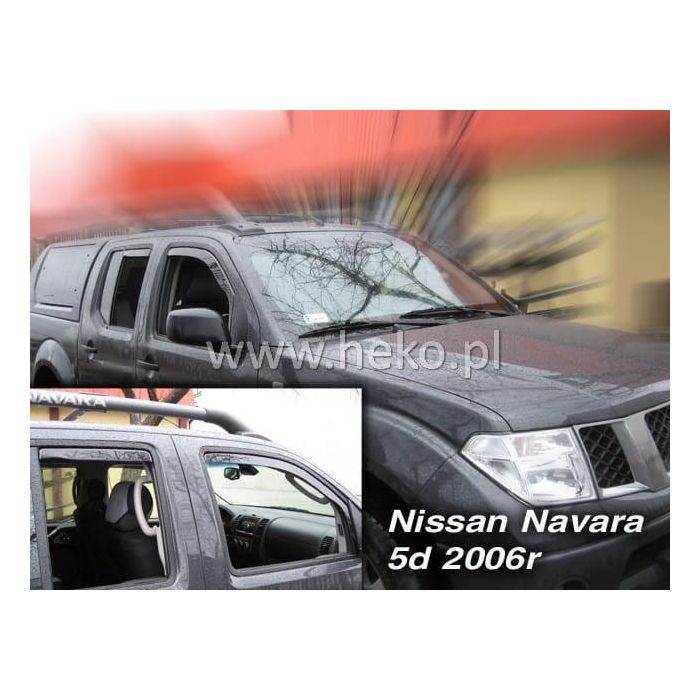 Heko Deflectores Frontales para Nissan Navara Frontier Pick Up D40 III 4D 2005-2014 HO24242