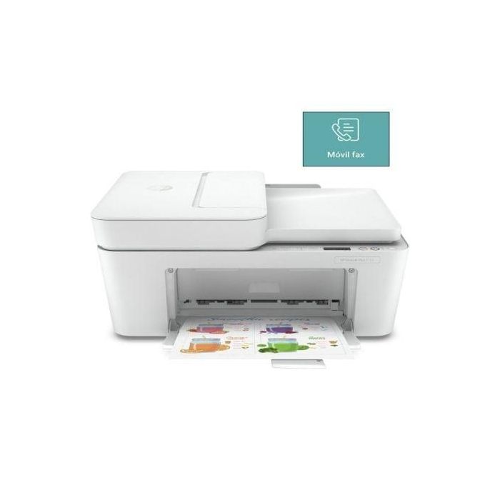 Multifunción HP Deskjet Plus 4120 WiFi/ Fax Móvil/ Blanca Multifunción HP Deskjet Plus 4120 WiFi/ Fax Móvil/ Blanca