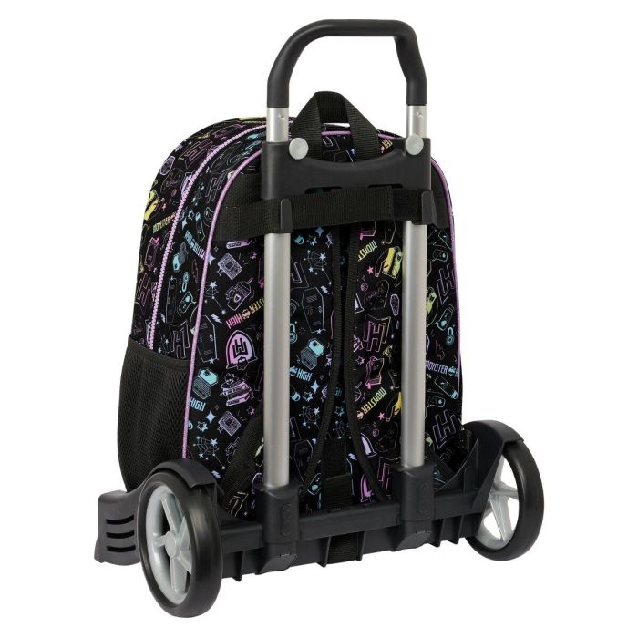 Mochila Escolar con Ruedas Monster High Negro 33 x 42 x 14 cm 2 Mochila Escolar con Ruedas Monster High Negro 33 x 42 x 14 cm 2