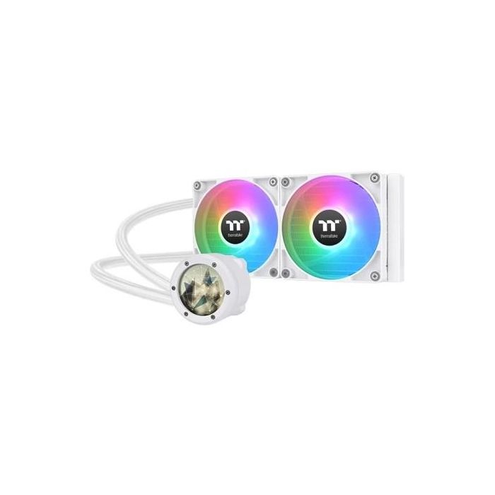 K Cooler Wasserkühlung Thermaltake TH240 V2 Ultra ARGB Sync CPU Liquid Cooler Snow Edition All-In-One
