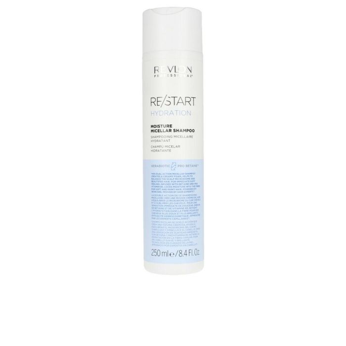 Revlon Y00592 Champú Hidratante Micelar RE-START para Cabello Normal a Seco, Betaína y B5, Antifrizz, Brillo, 250ml 1