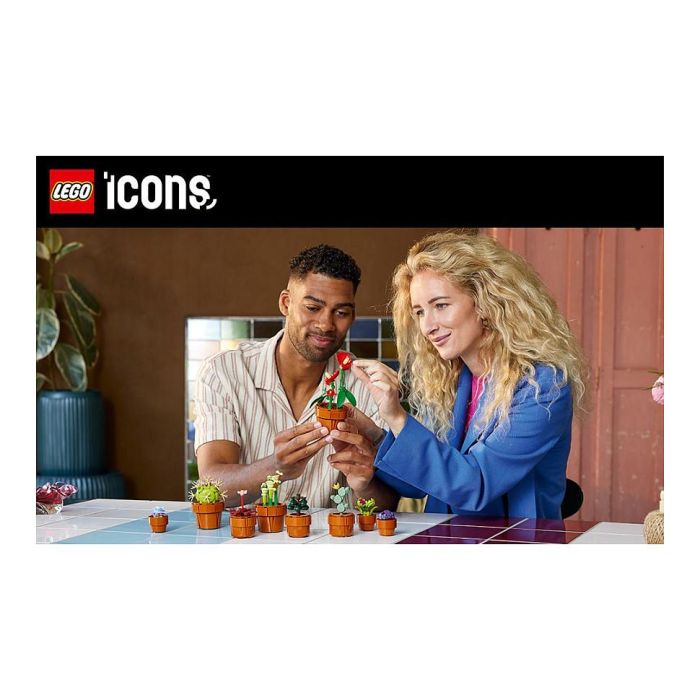 LEGO Icons 10329 Plantas Diminutas Set de Construcción Ornamental para Adultos 40