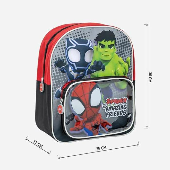 Mochila Escolar Spidey Rojo 25,0 x 30,0 x 1,2 cm 2