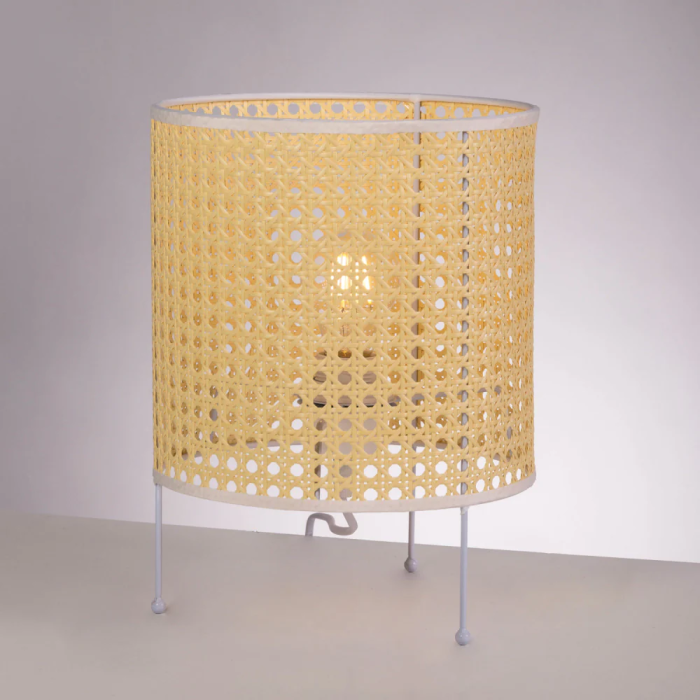 Shakhty Lámpara de Mesa SKD-T1009 Ratán Boho-Chic Elegante Natural Para Hogar o Negocio 2