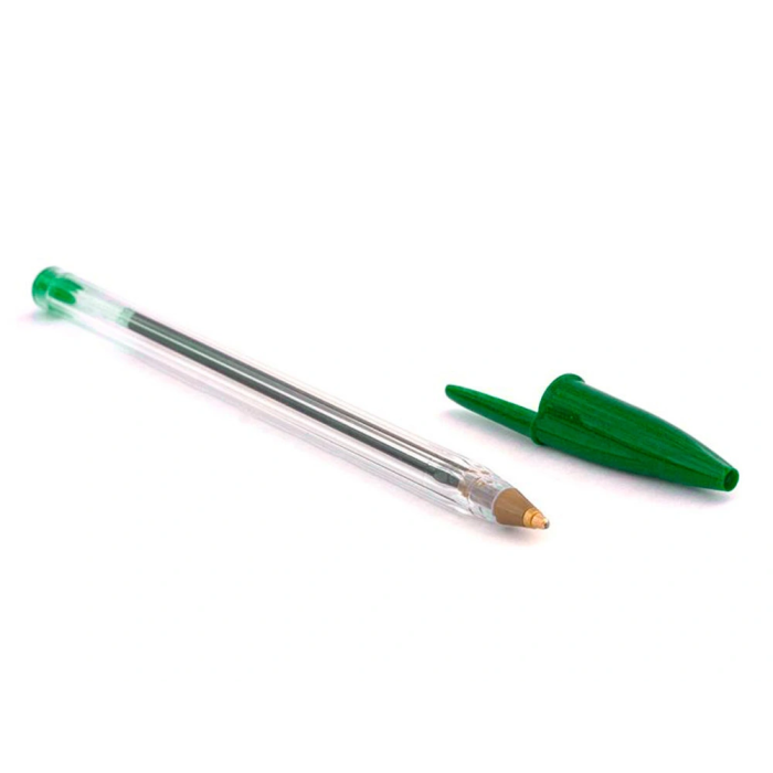 Bic Bolígrafo Cristal Original Tinta Verde Unidad Punta 1 mm Trazo 0.4 mm 5