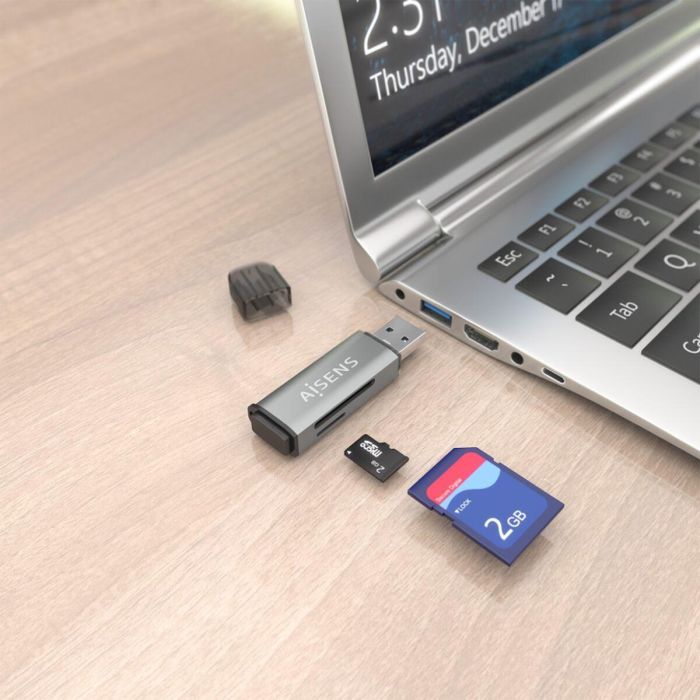 Lector de Tarjetas Aisens ASCR-2A09-GR 8