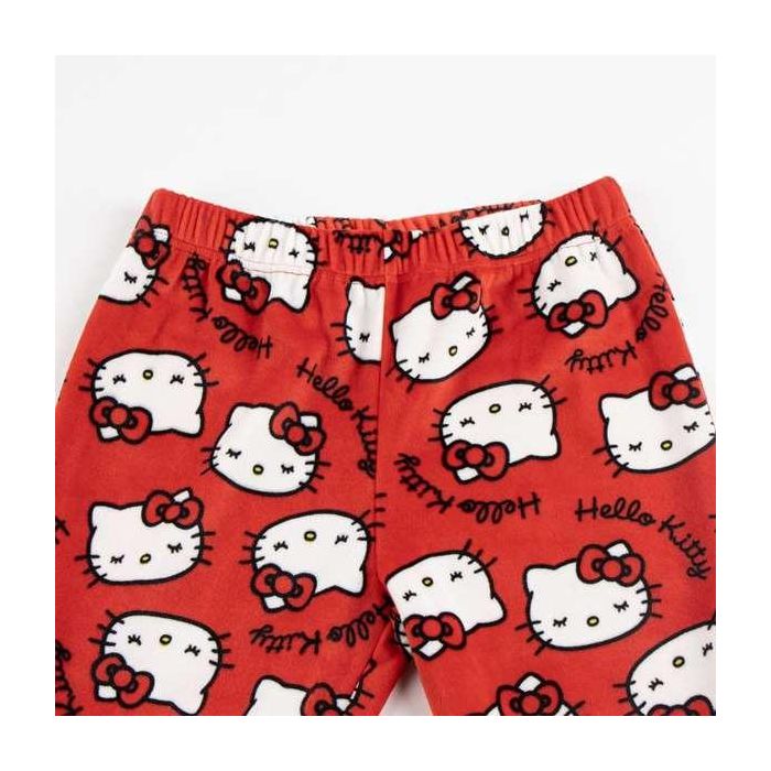 Cerdá Pijama largo de velour con aplicaciones Hello Kitty para niña 8 años 3