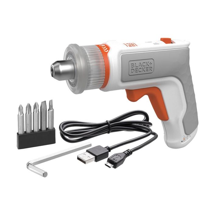 S.of. kit: atornillador hexdriver 3,6v + aspirador de mano 3,6v bcknvcrta01-qw black & decker 3