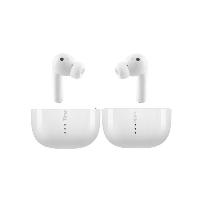 Timekettle M3 Auriculares con Traducción Offline Inalámbricos Bluetooth 5.2 para Llamadas/Música, Resistentes al Agua IPX4, 25h Batería, Blanco