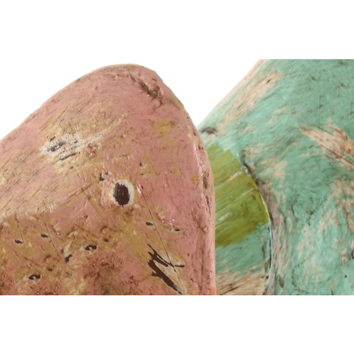 Decoracion Shabby DKD Home Decor Verde Rosa 9 x 24 x 26 cm (2 Unidades) 1 Decoracion Shabby DKD Home Decor Verde Rosa 9 x 24 x 26 cm (2 Unidades) 1