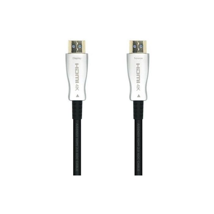 AISENS - CABLE HDMI V2.0 AOC PREMIUM ALTA VELOCIDAD / HEC 4K@60HZ 18GBPS, A/M-A/M, NEGRO, 50M AISENS - CABLE HDMI V2.0 AOC PREMIUM ALTA VELOCIDAD / HEC 4K@60HZ 18GBPS, A/M-A/M, NEGRO, 50M