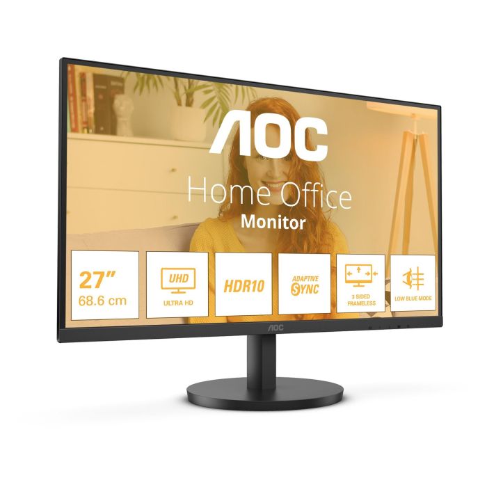 AOC U27B3M Monitor 27" 4K Ultra HD (3840x2160) VA 60Hz 4ms HDR10 Negro con Altavoces