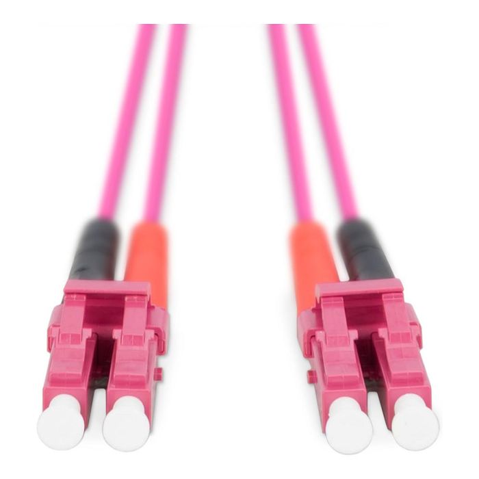 Digitus LWL Patchkabel LC -> LC 1.00m Multimode Duplex OM4 Fibra Óptica Multimodo Violeta 2mm LSZH 1