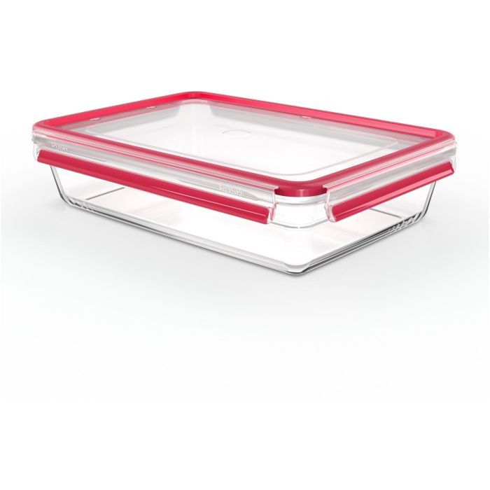Emsa N10412 Clip & Close Glas Frischhaltedose 3 L Transparent/Rot 0 Emsa N10412 Clip & Close Glas Frischhaltedose 3 L Transparent/Rot 0