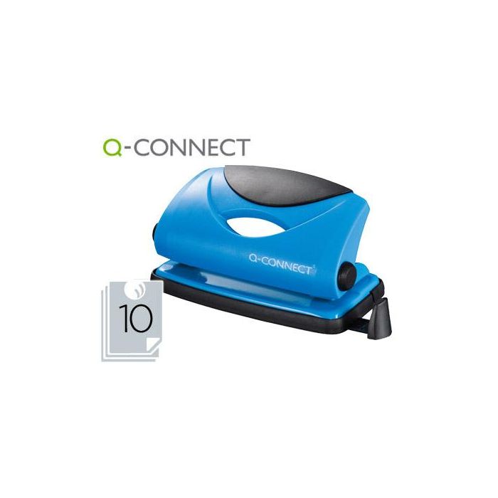 Taladrador Q-Connect Kf02153 Azul Abertura 1 mm Capacidad 10 Hojas