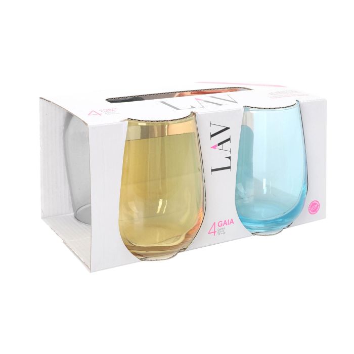 Set de 4 Vasos Gaia 475 cc - Colores Variados - LAV (6 Cajas) 3 Set de 4 Vasos Gaia 475 cc - Colores Variados - LAV (6 Cajas) 3