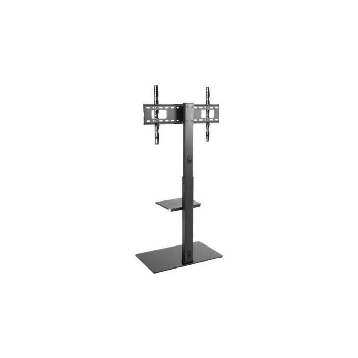 Aisens FT70S-077 Soporte de Suelo para TV/Monitor 37-70" con Bandeja DVD, VESA 600x400, Giro ±35°, Cristal Templado, 40kg 2