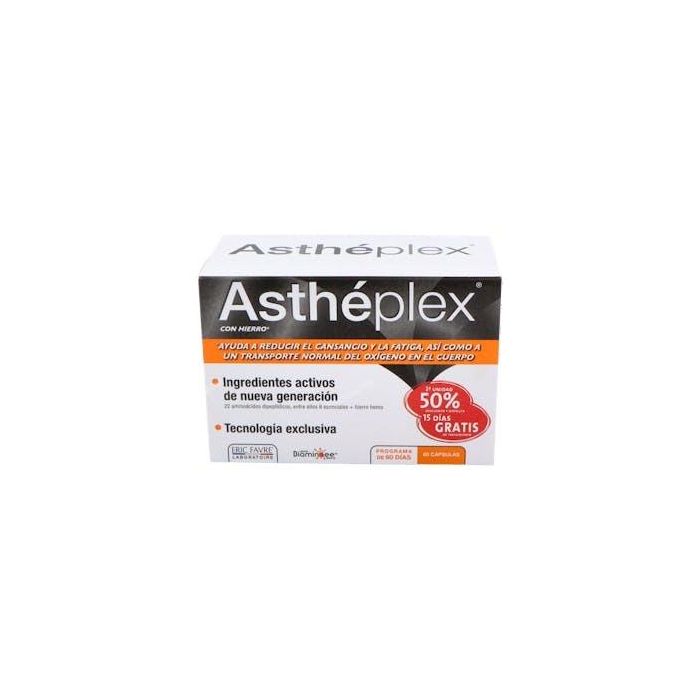 Eric Favre ASTHÉPLEX programa 30 días 2 x 30 cápsulas - Complemento alimenticio para energía y vitalidad