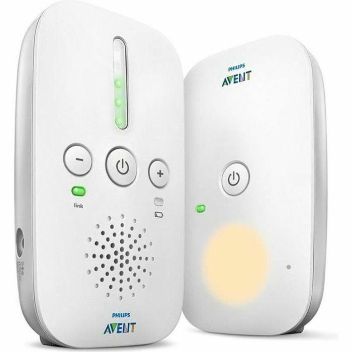 Philips Avent SCD502 / 26 Vigilabebés DECT con Alcance 300m, Batería/Red Eléctrica, Luz Nocturna y 24h Autonomía