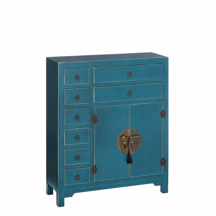 Aparador ORIENTE 73 x 26 x 90 cm Azul DMF Aparador ORIENTE 73 x 26 x 90 cm Azul DMF