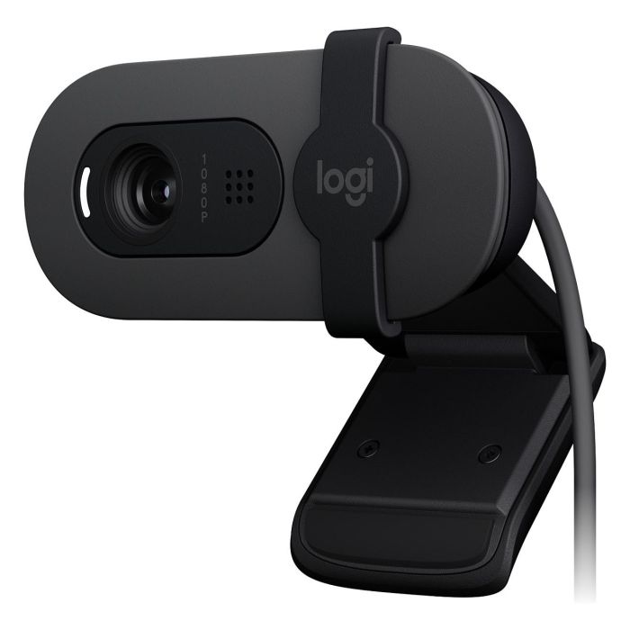 Logitech Brio 100 Webcam Full HD 1080p/30fps - Cámara Web con Micrófono Omnidireccional y Tapa de Privacidad - Grafito Logitech Brio 100 Webcam Full HD 1080p/30fps - Cámara Web con Micrófono Omnidireccional y Tapa de Privacidad - Grafito