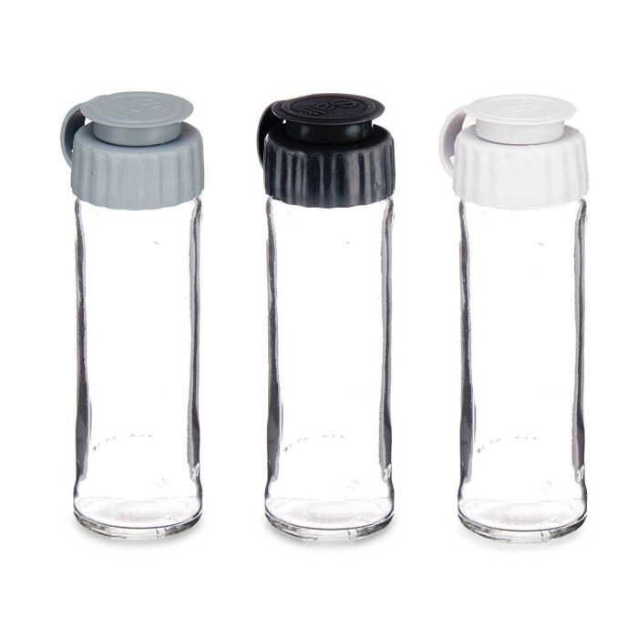 Salero Cristal 112Ml Surtidos Blanco Negro Gris Vivalto 3X13CM (24 Unidades) 1 Salero Cristal 112Ml Surtidos Blanco Negro Gris Vivalto 3X13CM (24 Unidades) 1