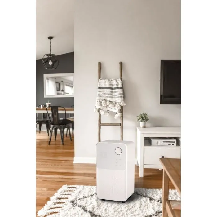 Oceanic Deshumidificador de aire eléctrico, Extracción 12L/día, Secado de ropa, Pantalla LED, 25m², Depósito 2L 4